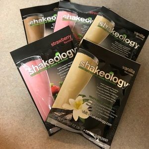 SHAKEOLOGY 5 INDIVIDUAL PACKAGED ASSORTED FLAVORS